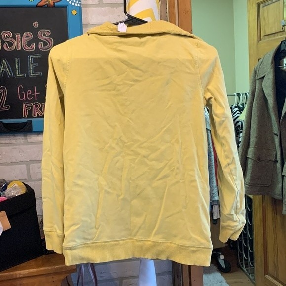 Banana Republic Stretch Asymmetrical Henley Ribbed Minimalist Sweater - Picture 4 of 4